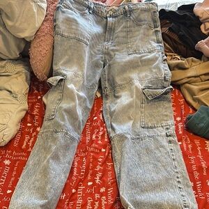 Women’s Blue Cargo Pants